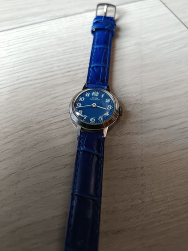 Vintage damenuhr blau - damenuhr,