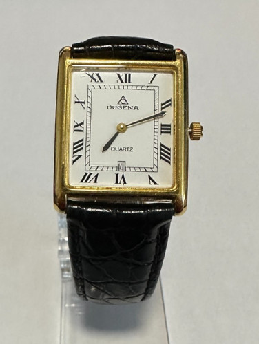Vintage dugena tank uhr - tank, gold