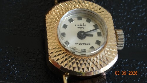 Ruhla vergoldete damenuhr 17 - vergoldete,